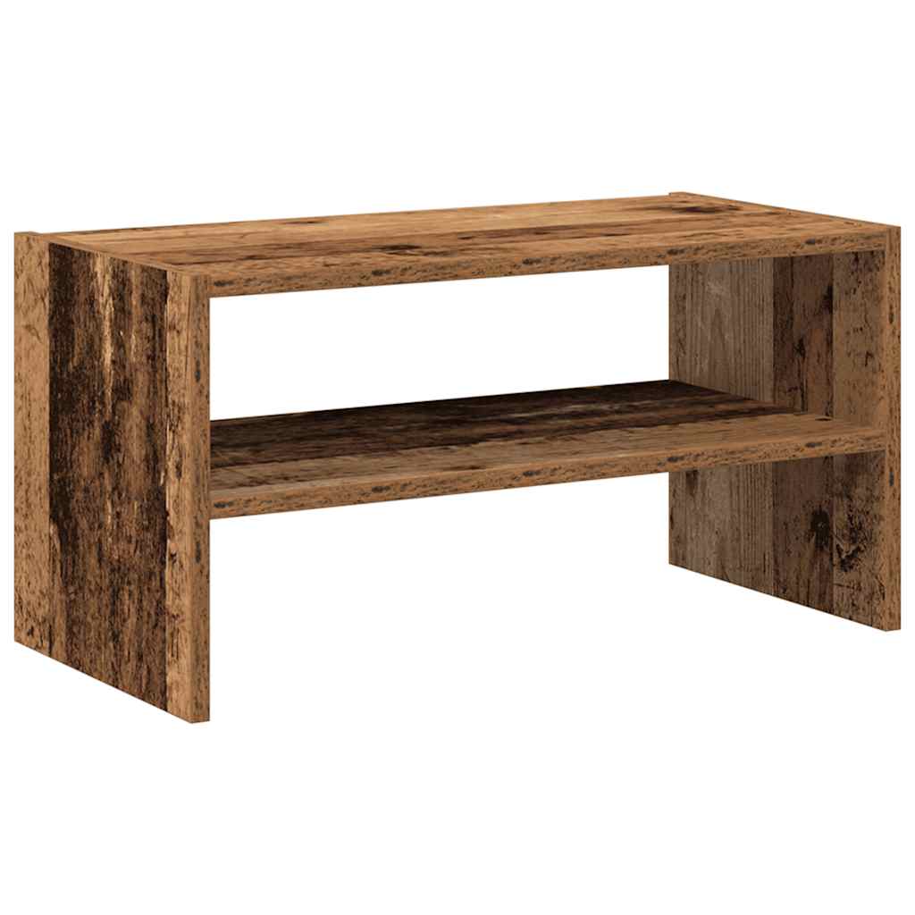 Stalak za cipele koji se može složiti staro drvo 60x30x30,5 cm