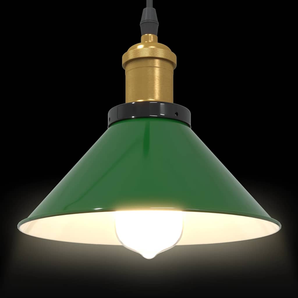 Visilica podesiva po visini E27 sjajno zelena Ø 22 cm metal