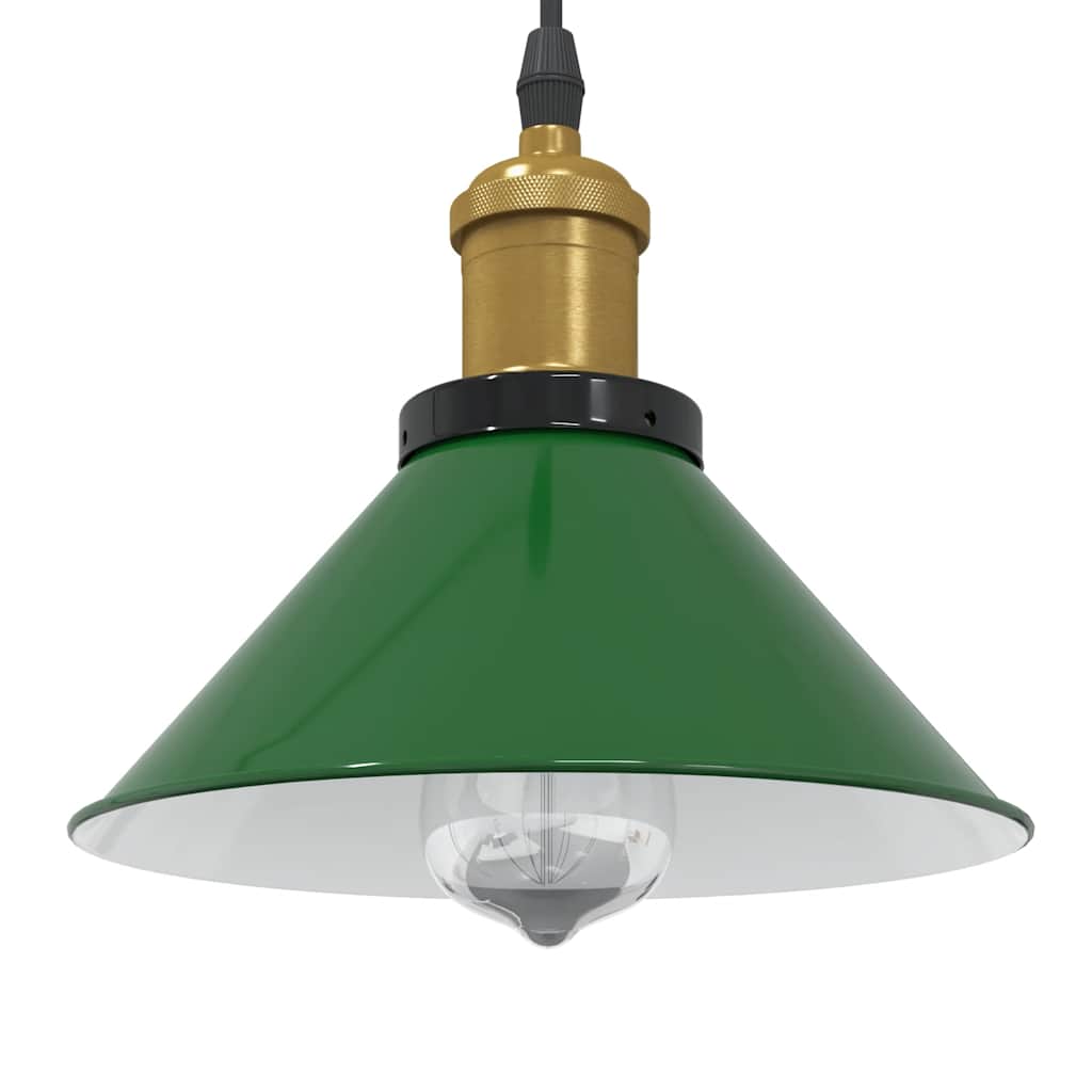 Visilica podesiva po visini E27 sjajno zelena Ø 22 cm metal