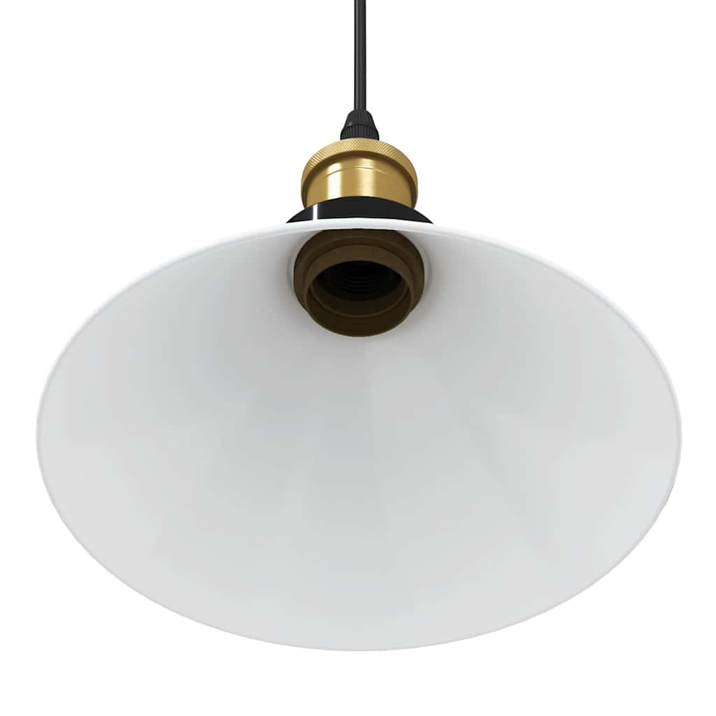 Visilica podesiva po visini E27 sjajno bijela Ø 22 cm metal