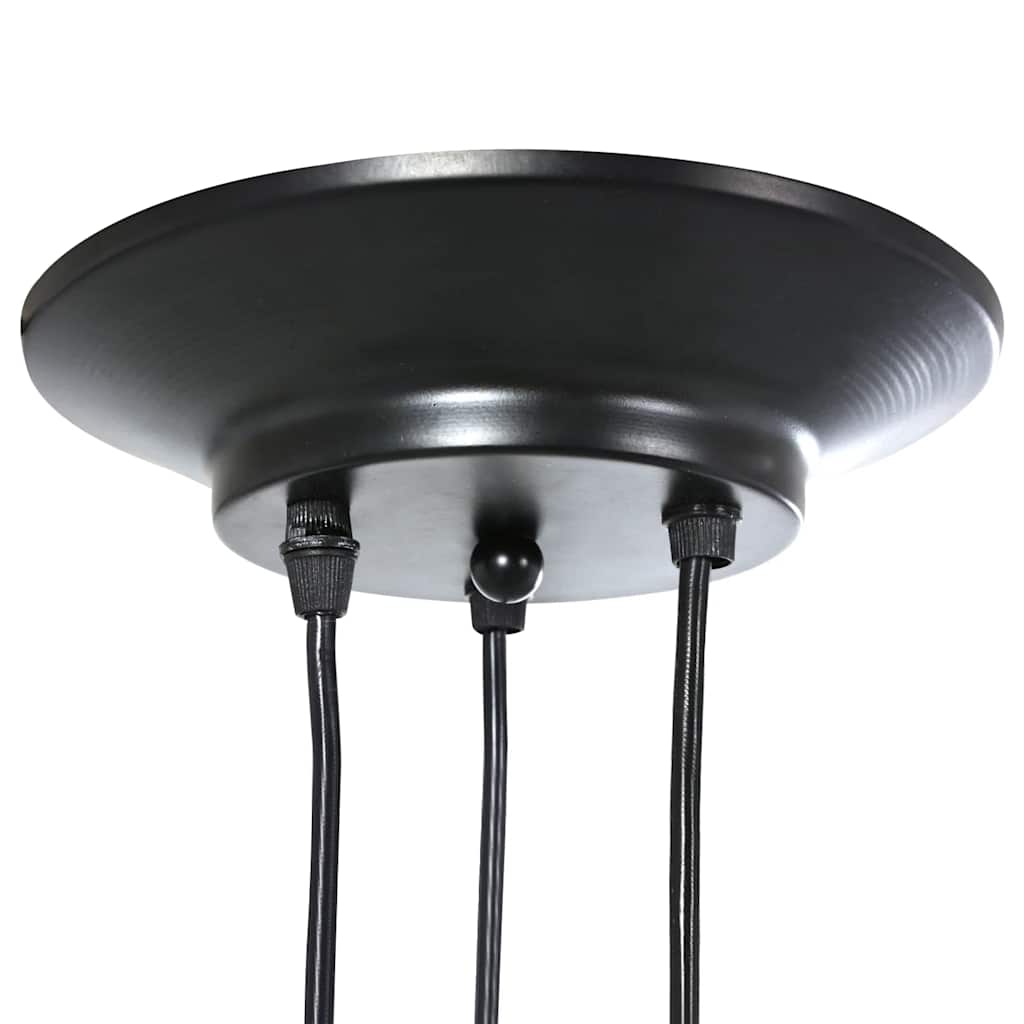 Visilica s 3 grla E27 crni metal