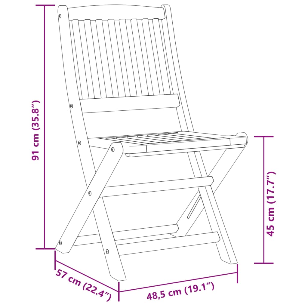 7-dijelni vrtni blagovaonski set 180x90x75 cm bagremovog drva