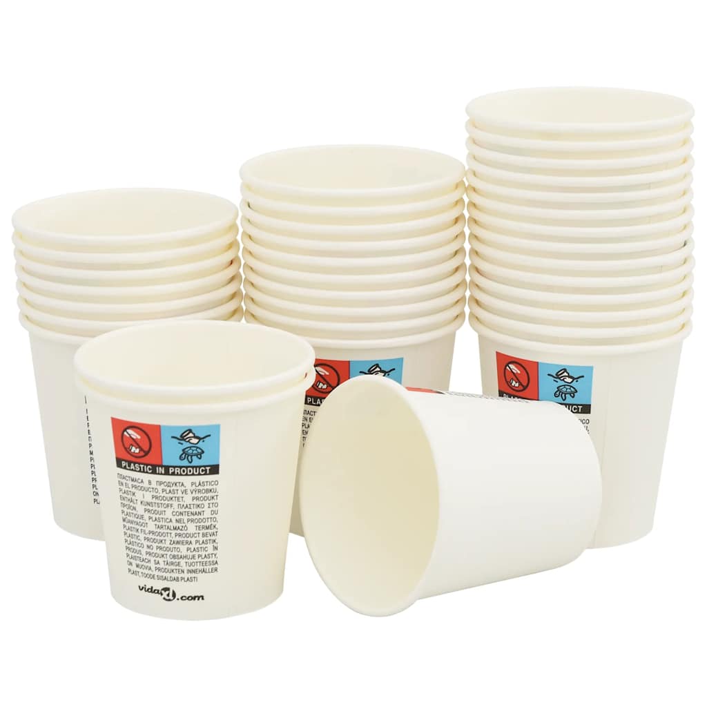 papirnate šalice za kavu 1000 kom 4 oz 100 ml bijele