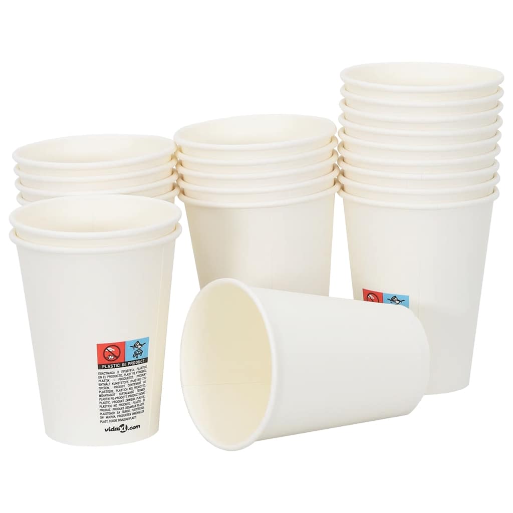 papirnate šalice za kavu 1000 kom 12 oz 300 ml bijele