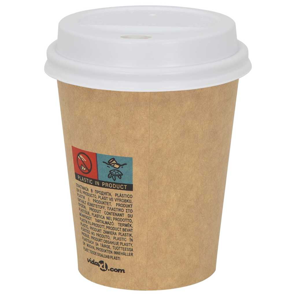 Papirnati poklopci za šalice za kavu Ø80 mm 8oz 1000 kom