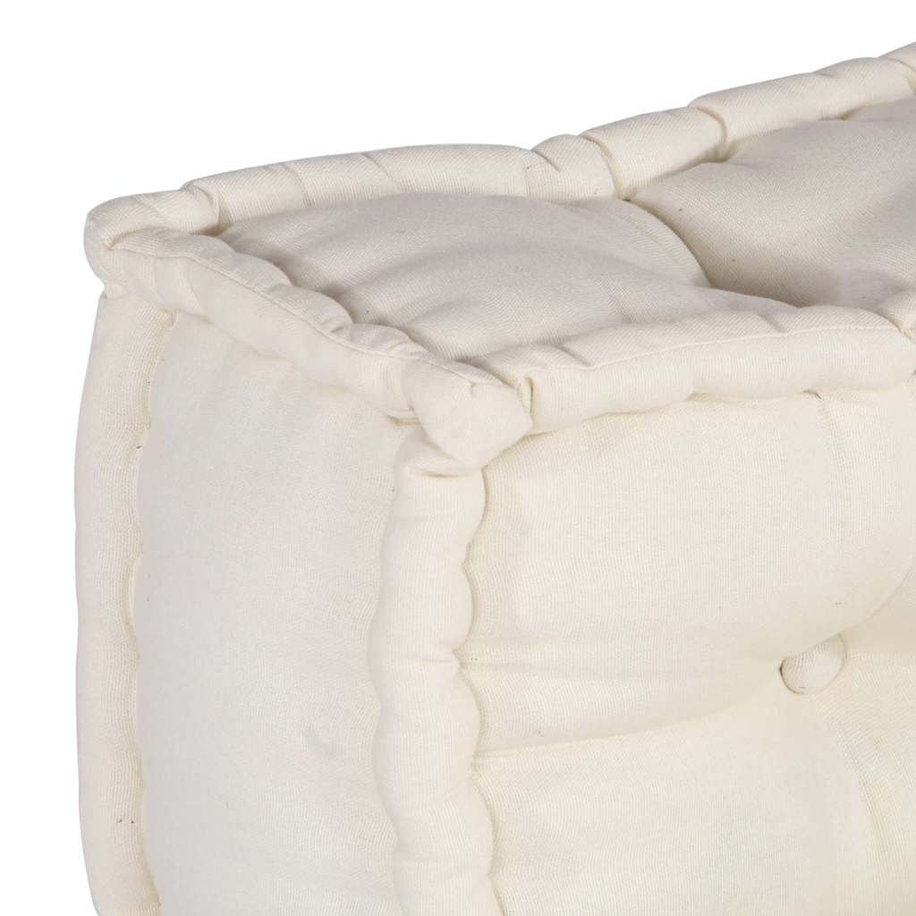 Jastučić za paletni kauč 2 pcs Krem 120 x 80 x 38 cm Tkanina