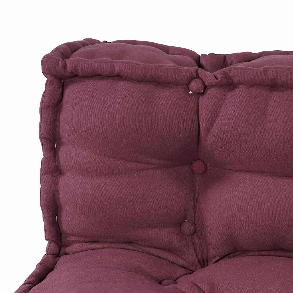 Jastučić za paletni kauč 3 pcs Bordo 120 x 80 x 38 cm Tkanina
