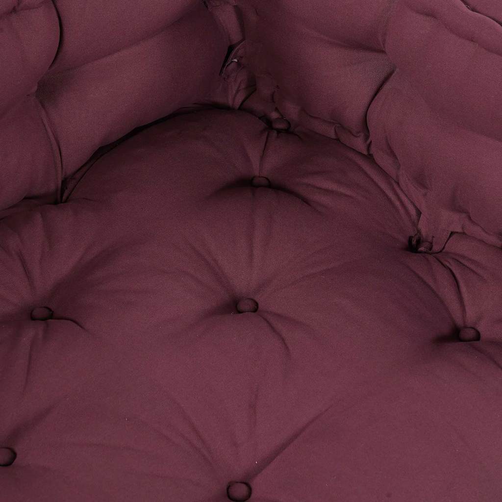 Jastučić za paletni kauč 3 pcs Bordo 120 x 80 x 38 cm Tkanina