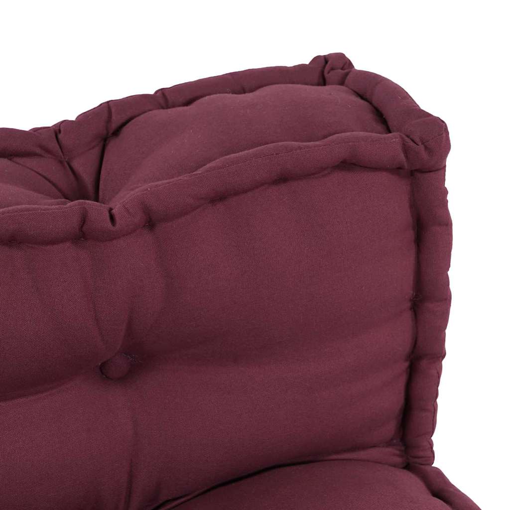 Jastučić za paletni kauč 2 pcs Bordo 120 x 80 x 38 cm Tkanina