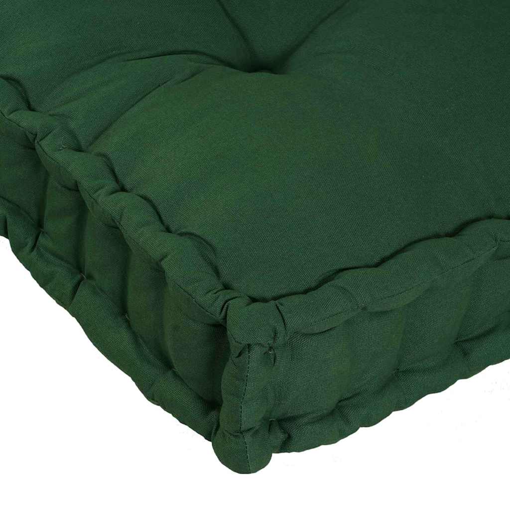 Jastučić za paletni kauč 2 pcs Zelena 120 x 80 x 38 cm Tkanina