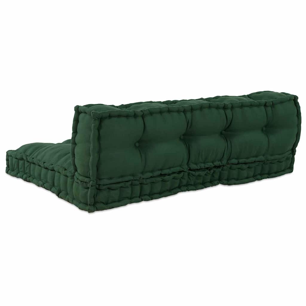 Jastučić za paletni kauč 2 pcs Zelena 120 x 80 x 38 cm Tkanina