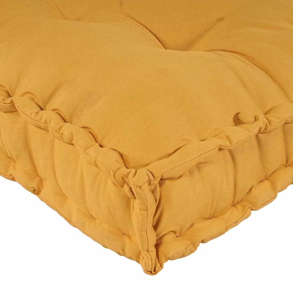 Jastučić za paletni kauč 3 pcs Žuta 120 x 80 x 38 cm Tkanina