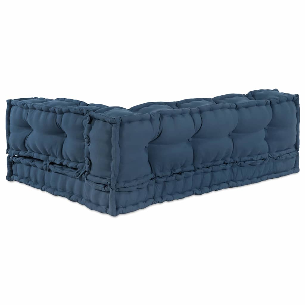 Jastučić za paletni kauč 3 pcs Indigo 120 x 80 x 38 cm Tkanina