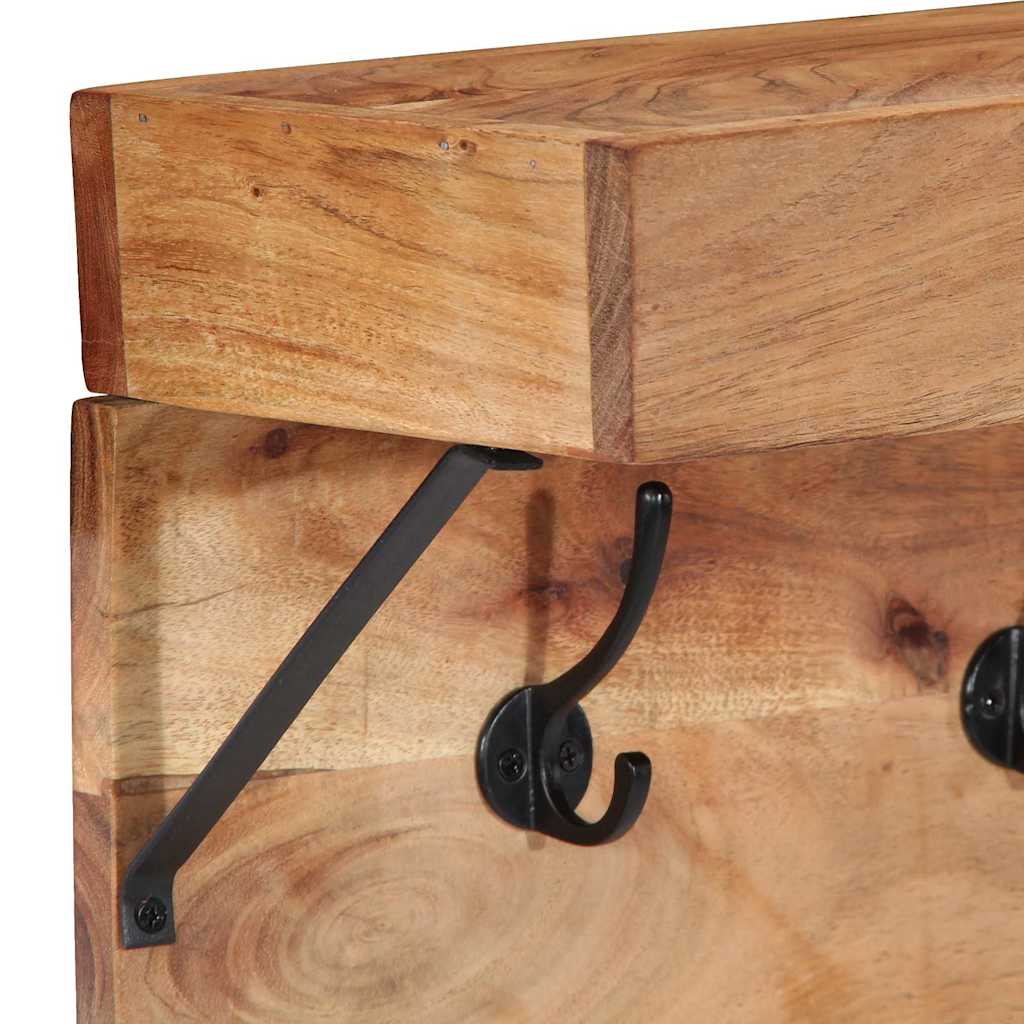 Vješalica za kapute Smeđa 73 x 19 x 23 cm Čvrsto drvo akacije