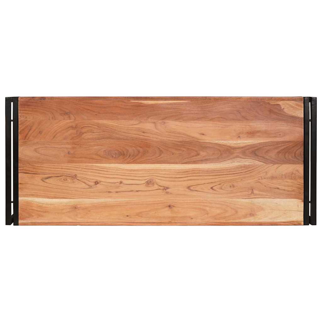 Polica za kupaonicu Smeđa 120 x 50 x 23 cm Čvrsto drvo akacije