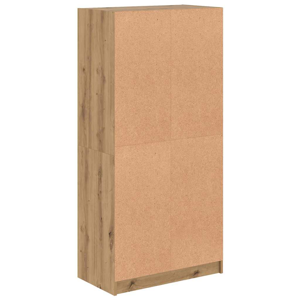 Visoka komoda s vratima 68x37x142 cm konstruirano drvo