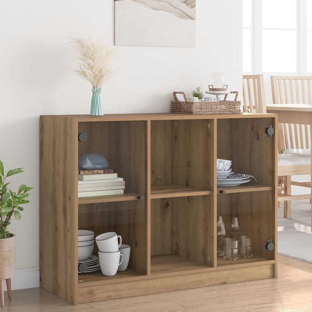 Komoda boja hrasta artisan 102x37x75,5 cm konstruirano drvo