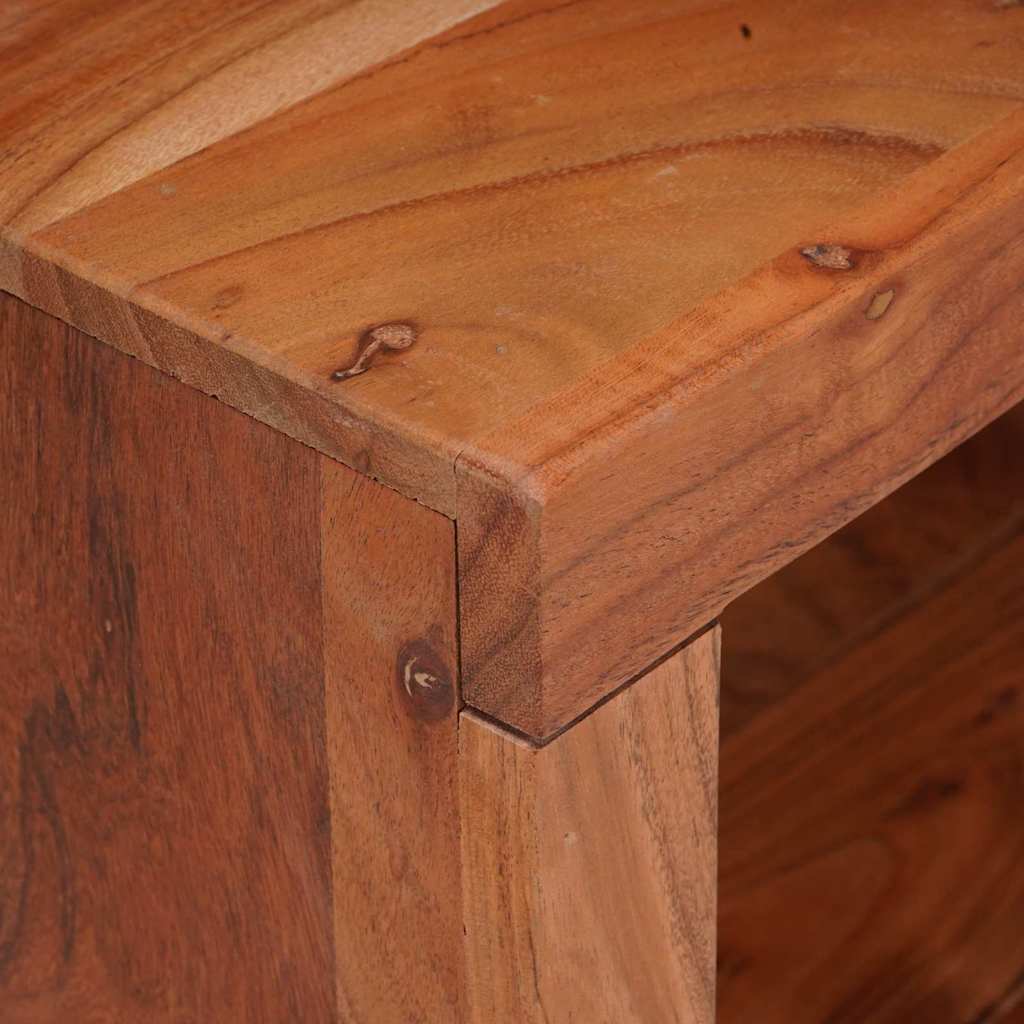Polica 3 pcs Smeđa 80 x 30 x 110 cm Čvrsto drvo akacije
