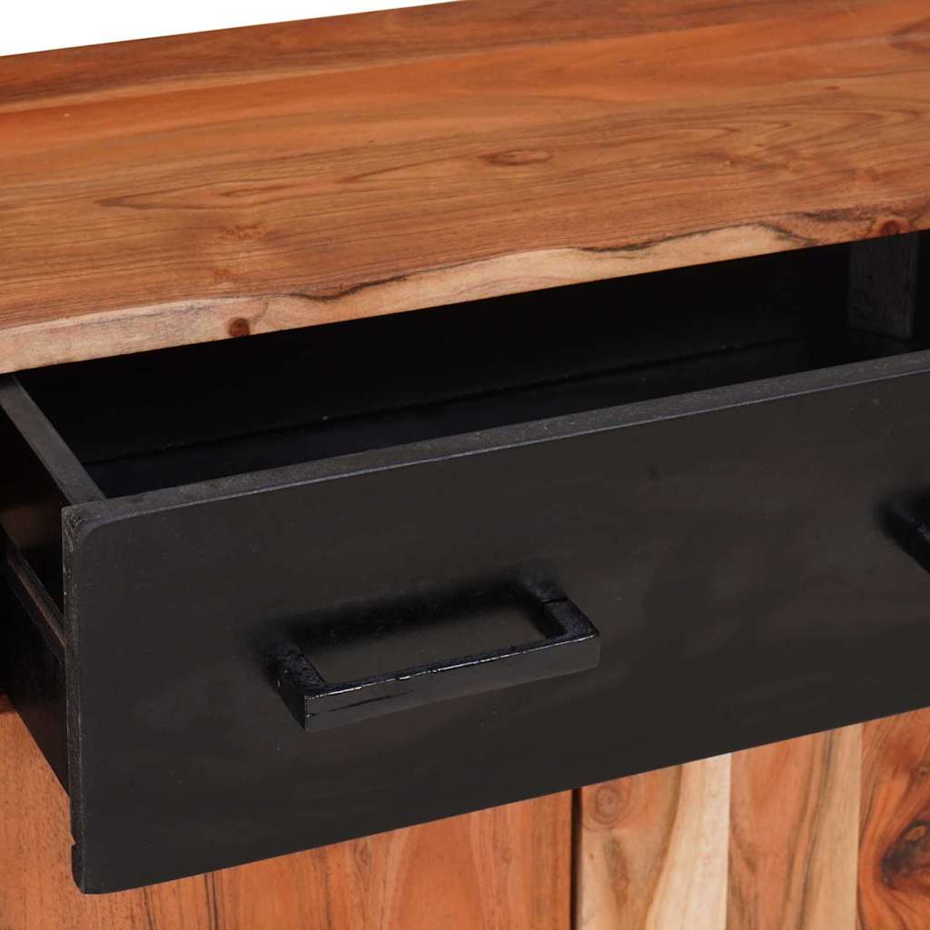 Kreveta 2 pcs Smeđa 110 x 30 x 75 cm Čvrsto drvo akacije