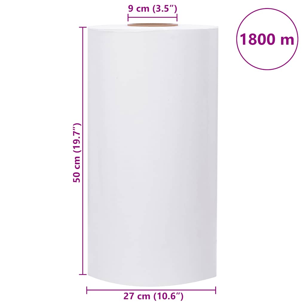 Poljoprivredna rastezljiva folija bijela 25 µm 50 cm x 1800 m
