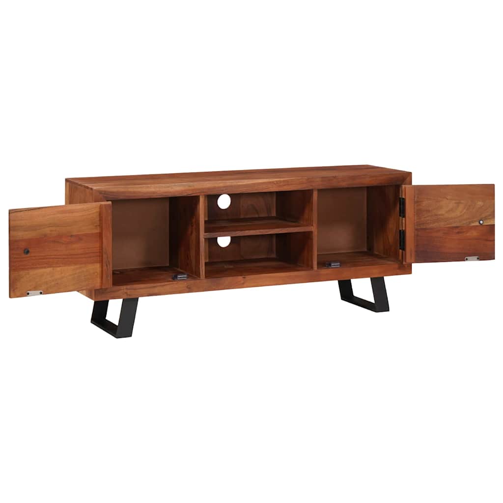TV ormar boja meda 112 x 30 x 48 cm Masivno bagremovo drvo