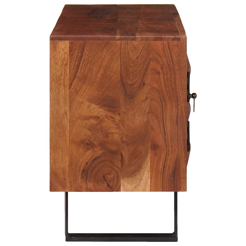 TV ormar boja meda 112 x 30 x 48 cm Masivno bagremovo drvo