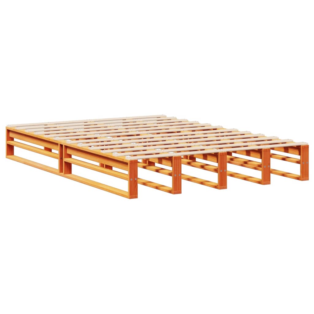 Krevet s regalom za knjige bez madraca 120x200 cm masivno drvo