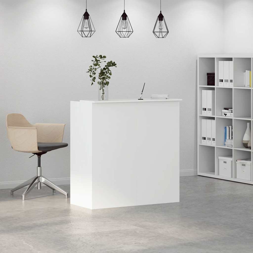 Recepcijski stol Bijeli 100x50x103,5 cm Inženirsko drvo