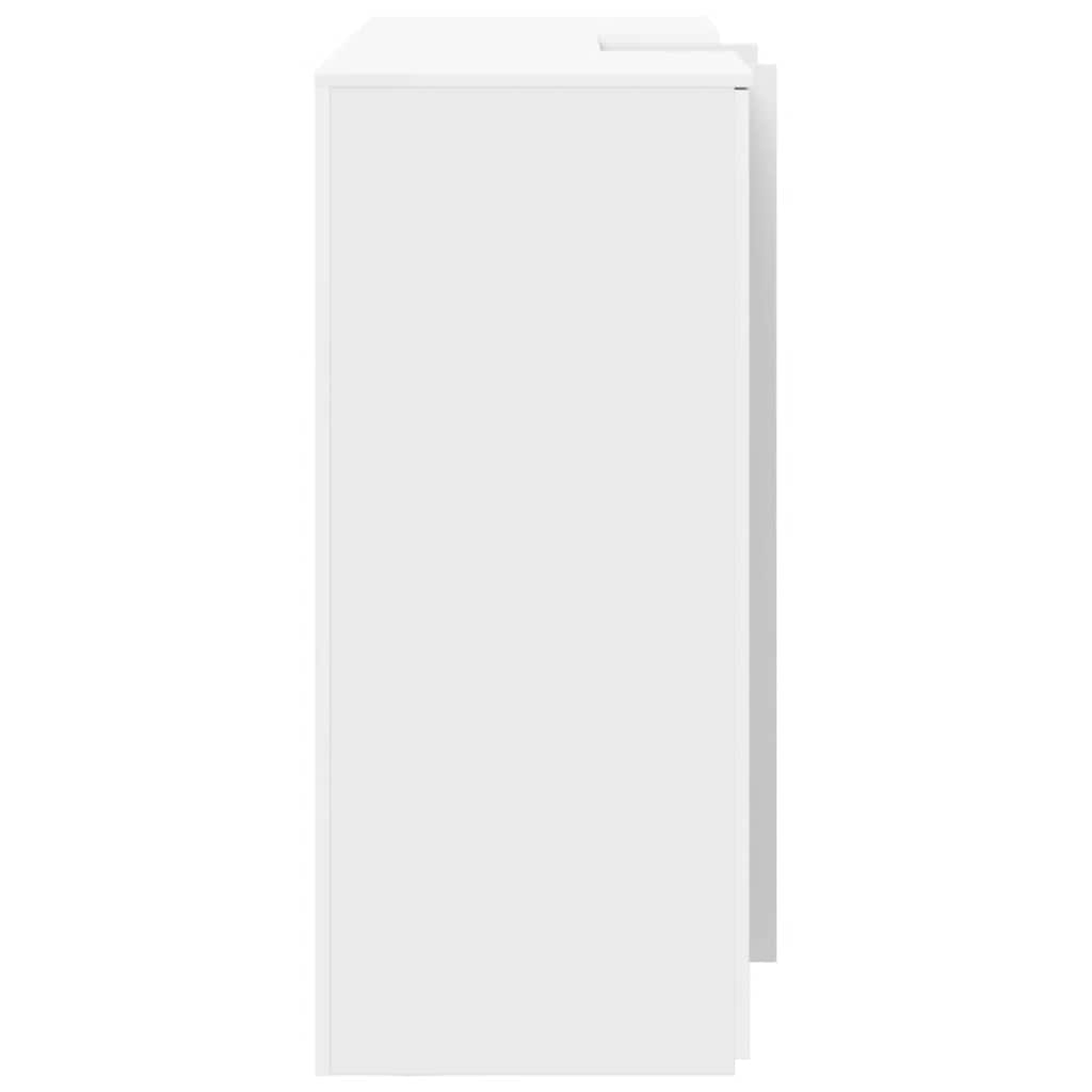 Recepcijski stol bijeli 155x50x103,5 cm od konstruiranog drva