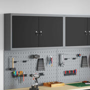 Ormar za alate s policom Crna i Siva 100 x 20 x 55 cm