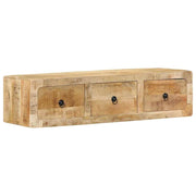 Zidni TV ormarić 100x32x25 cm puno drvo grubo mango