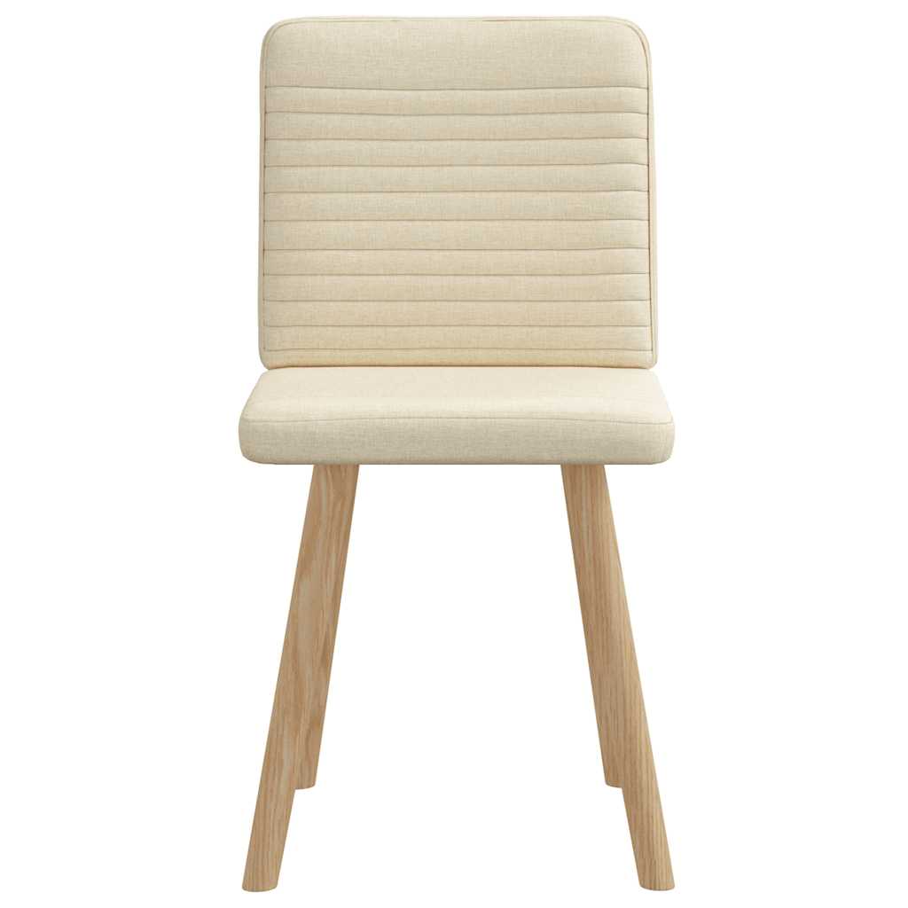 Blagovaonske stolice od tkanine 2 kom krem