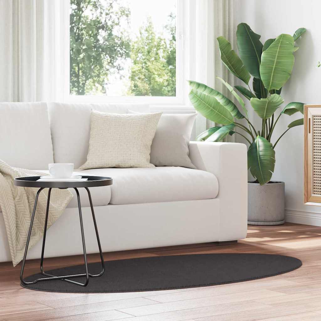Tepih HUARTE Antracit 80 x 150 cm 100% poliester