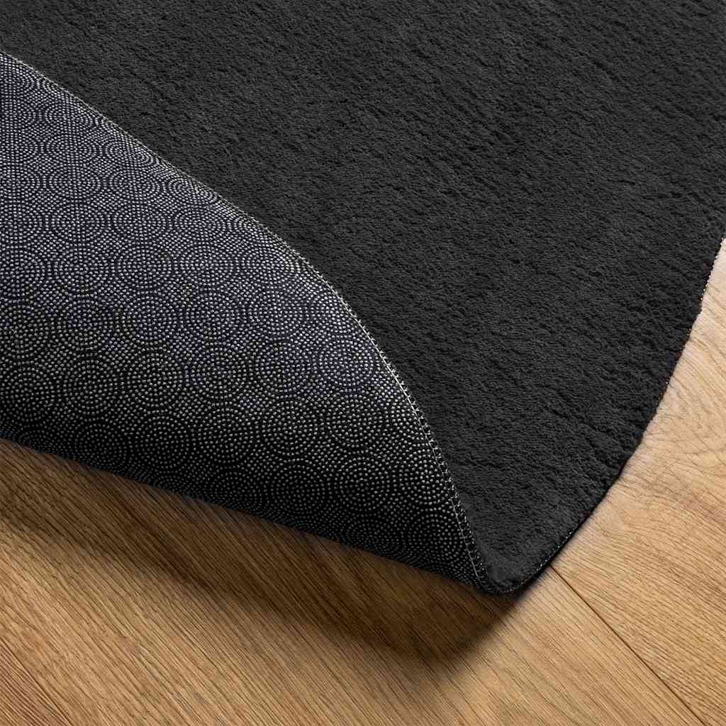 Tepisi za područja HUARTE Crna 100 x 200 cm 100% poliester