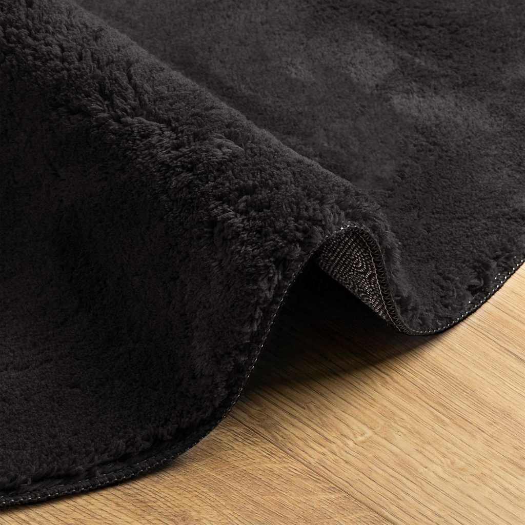Tepisi za područja HUARTE Crna 100 x 200 cm 100% poliester