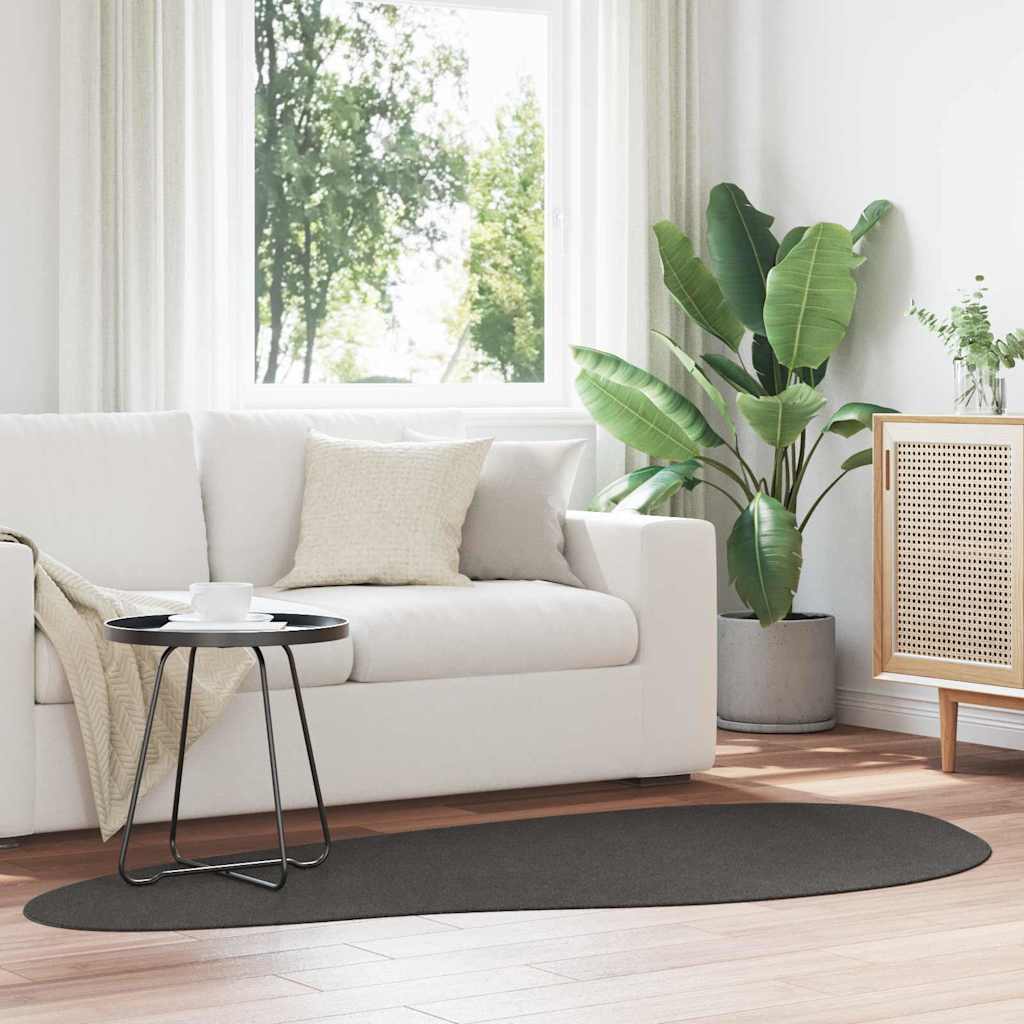 Tepisi za područja HUARTE Antracit 100 x 200 cm Poliester