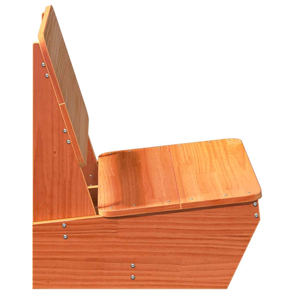 Vrtna stolica voštano smeđa 60x64x70,5 cm od masivne borovine