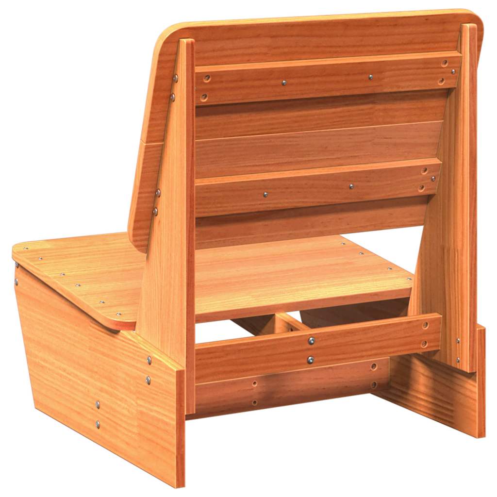 Vrtna stolica voštano smeđa 60x64x70,5 cm od masivne borovine