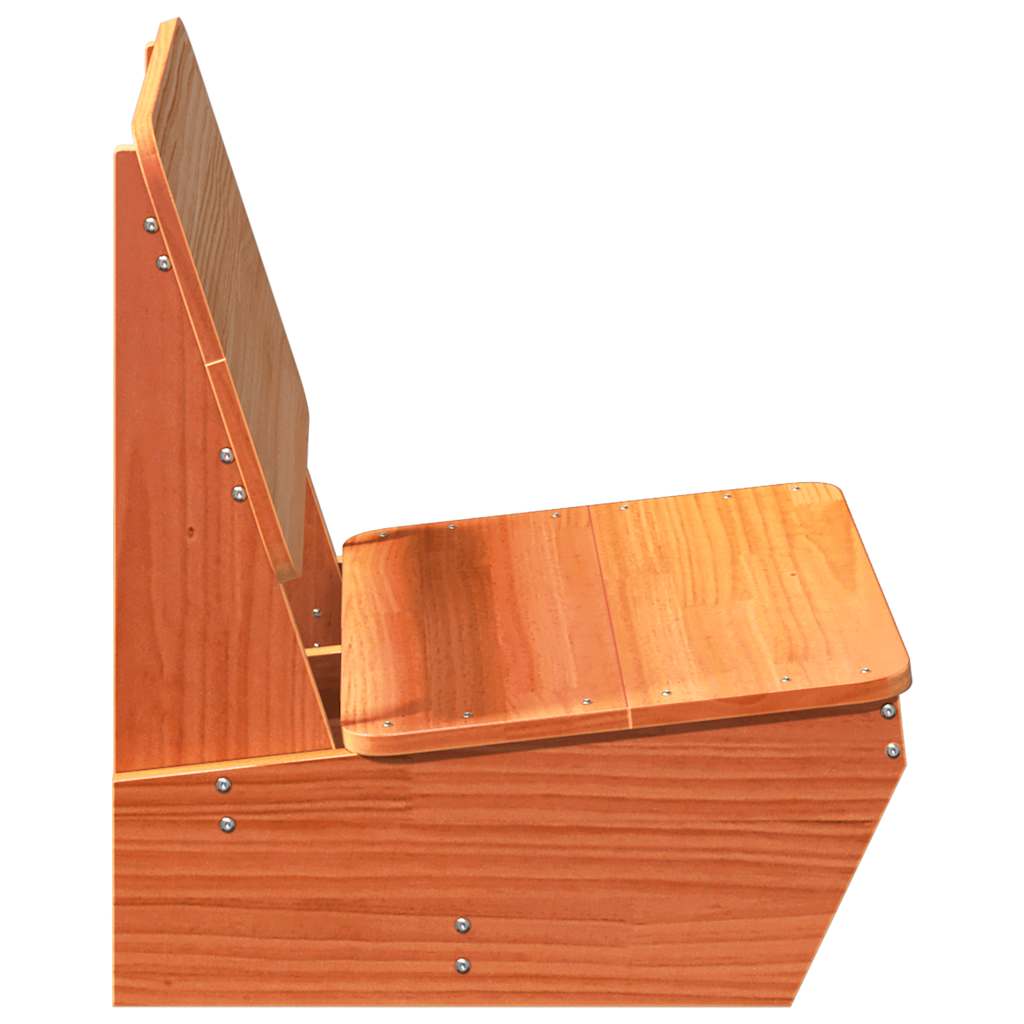 Vrtne stolice 2 kom voštano smeđe 60x64x70,5 cm borovine
