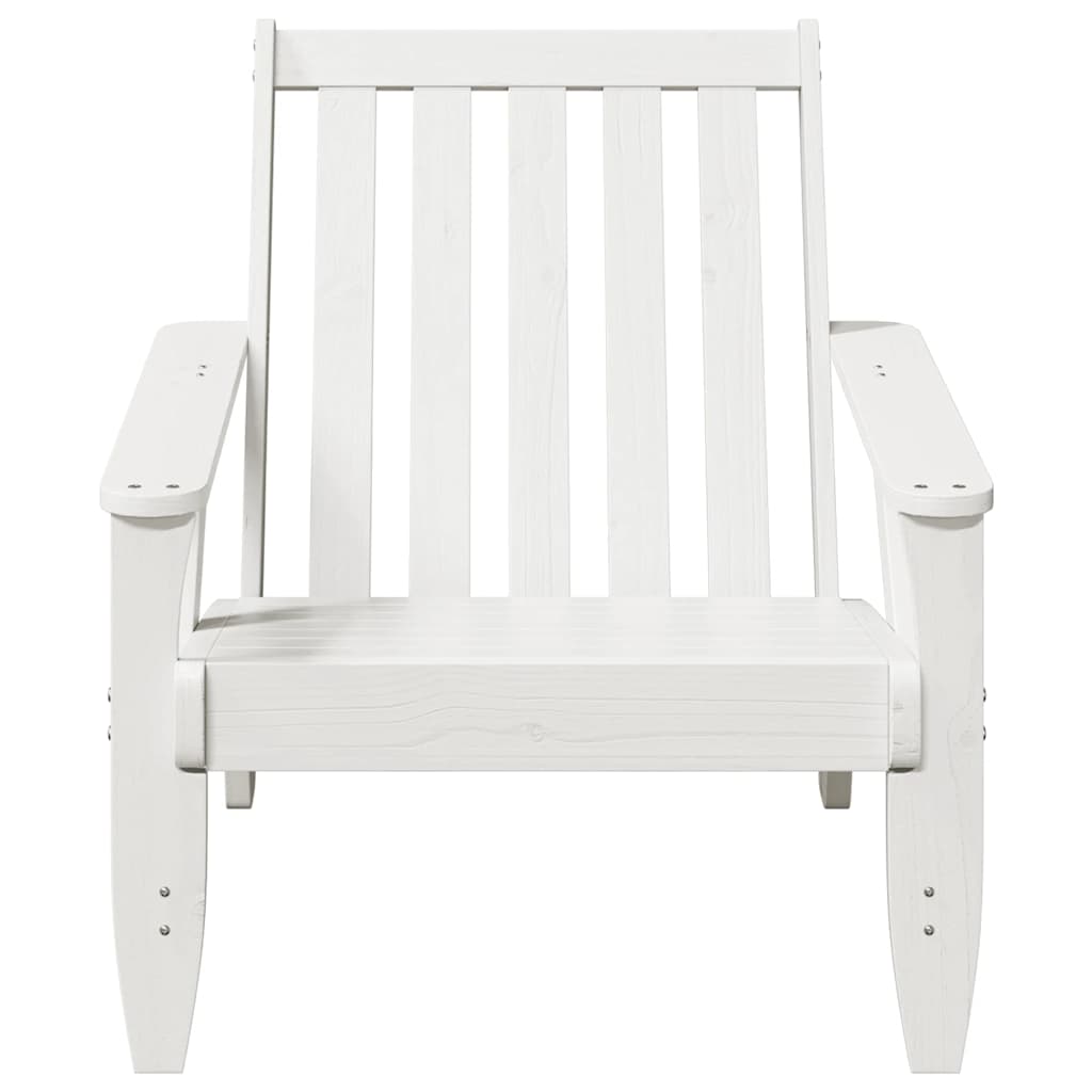 Vrtne Adirondack stolice 2 kom bijele 75x77x77 cm od borovine