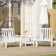 Vrtne Adirondack stolice 2 kom bijele 75x77x77 cm od borovine