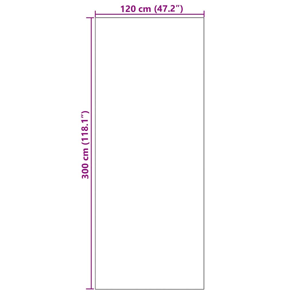 Otirač Ostalo Crna 120 x 300 cm Poliamid i PVC