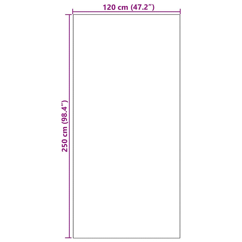 Otirač Ostalo Zelena i crna 120 x 250 cm Poliamid i PVC