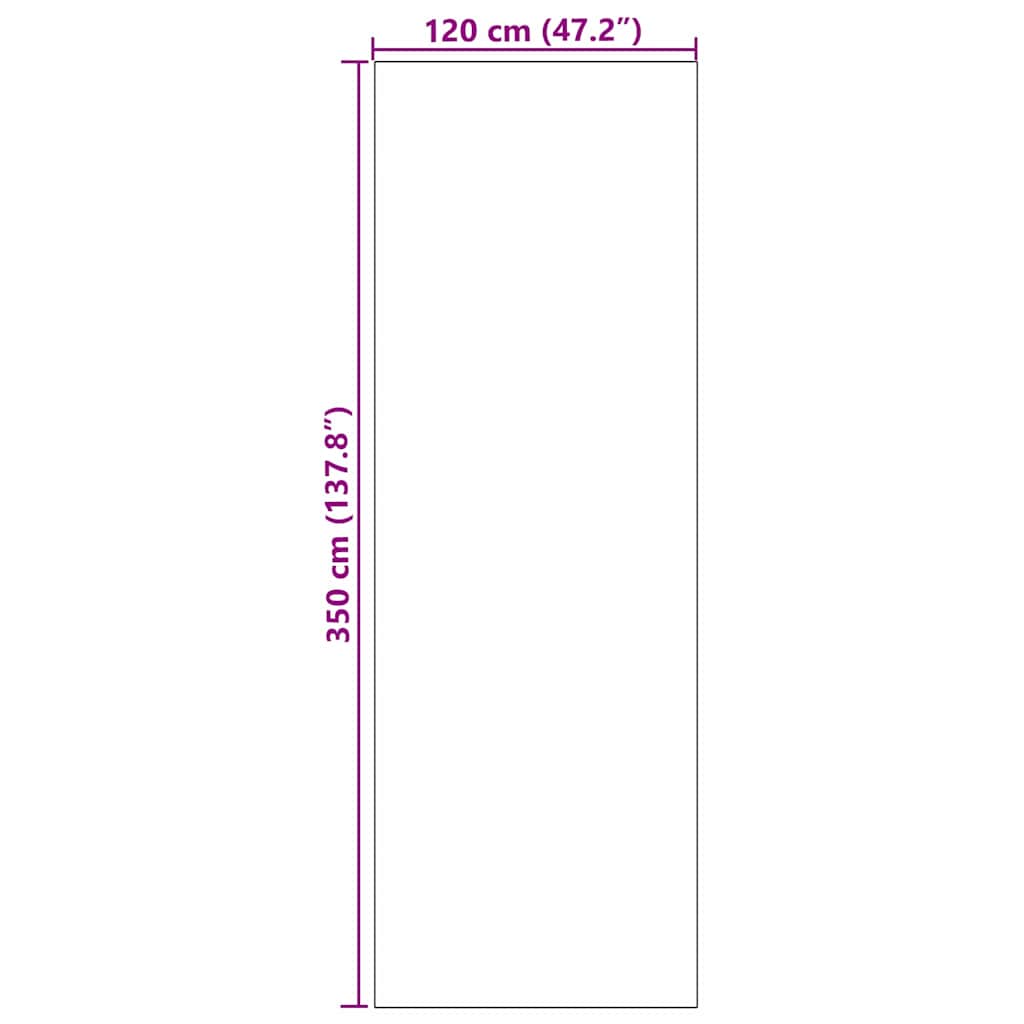 Otirač Ružičasta i crna 120 x 350 cm 100% poliamid