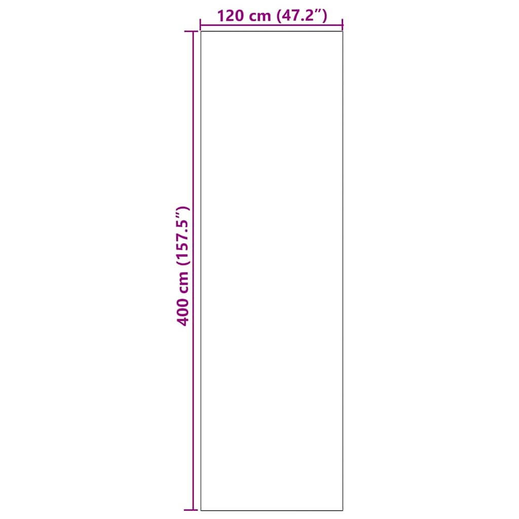 Otirač Ostalo Cijan i crna 120 x 400 cm Poliamid i PVC