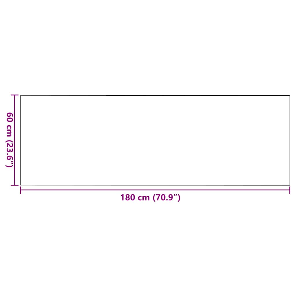 Otirač Crna 60 x 180 cm 100% poliamid