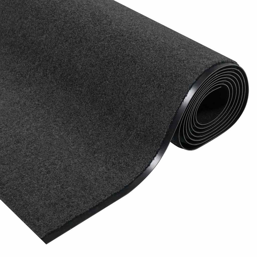 Otirač Antracit i crna 120 x 400 cm 100% poliamid