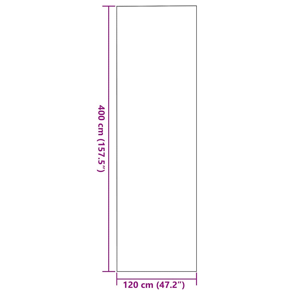 Otirač Antracit i crna 120 x 400 cm 100% poliamid