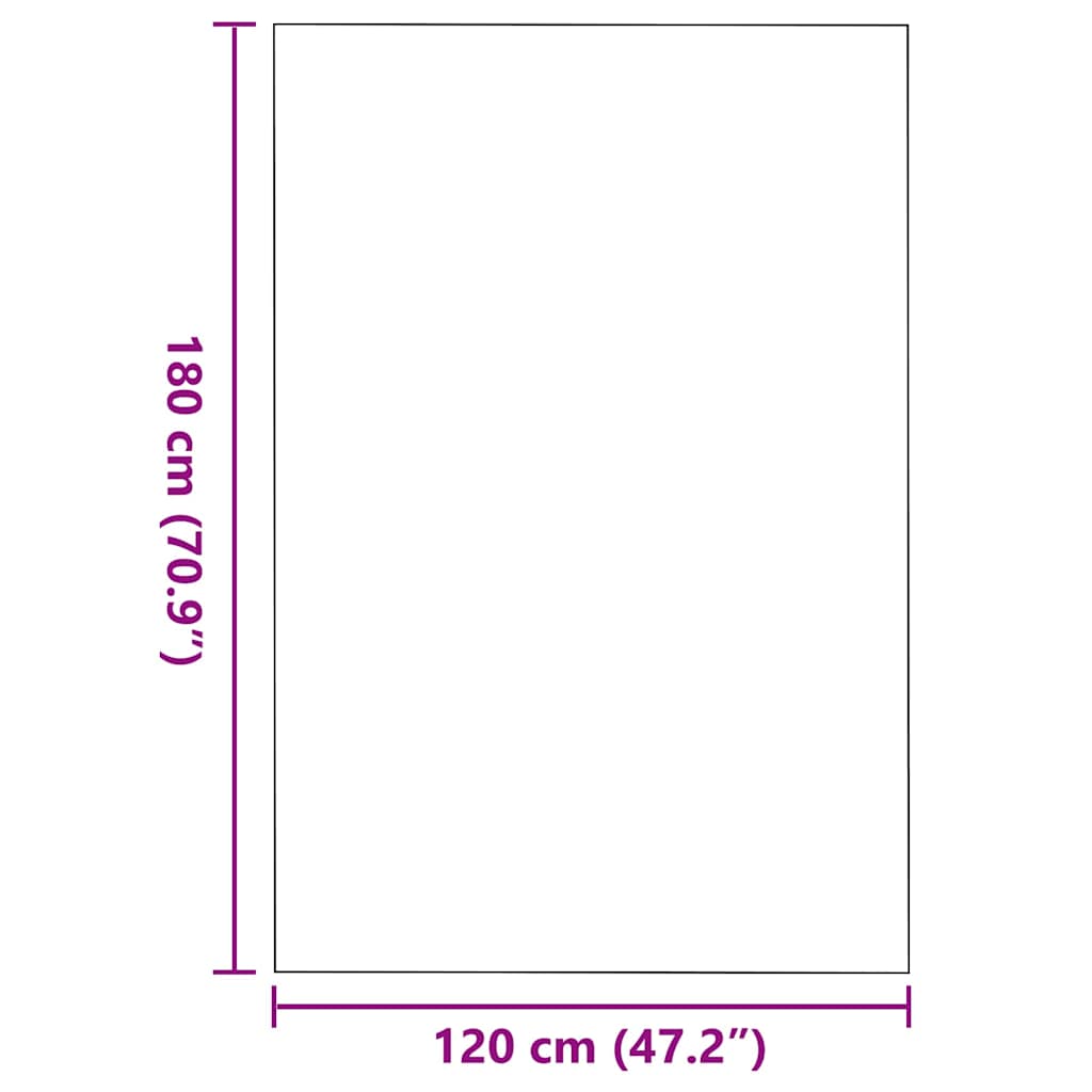 Otirač Siva i crna 120 x 180 cm 100% poliamid
