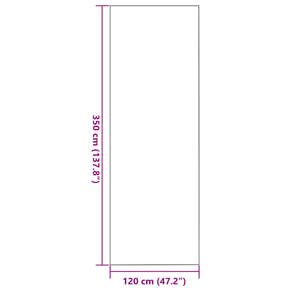 Otirač Siva i crna 120 x 350 cm 100% poliamid